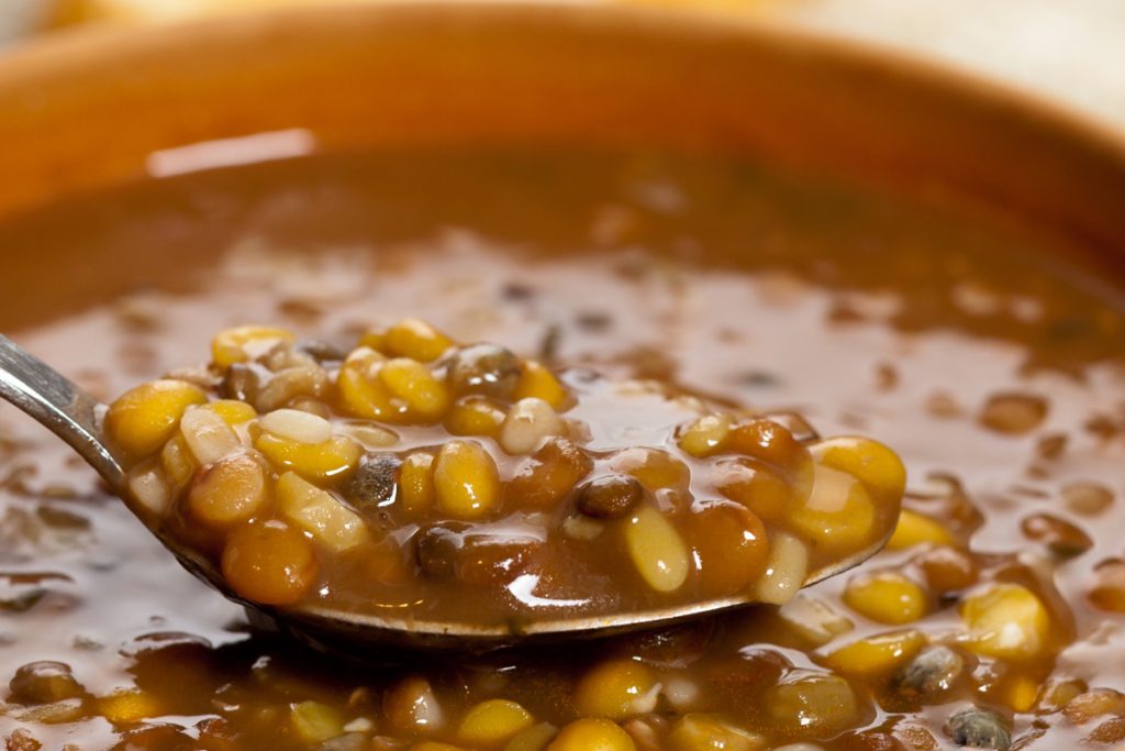baked lentils